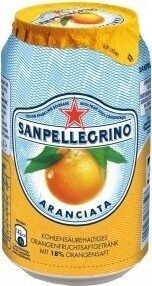 Sanpellegrino Aranciata, 330 ml · Can